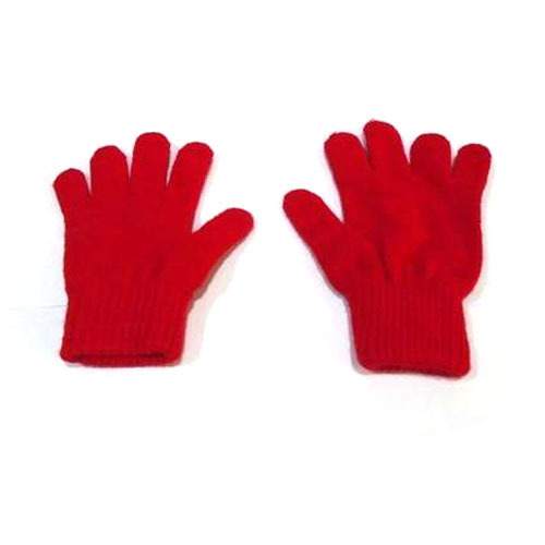 Kids Woolen Red Gloves