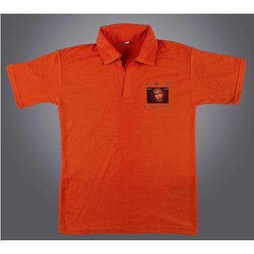 Red Cotton T-Shirt for Men by Jai Shankar And Sons