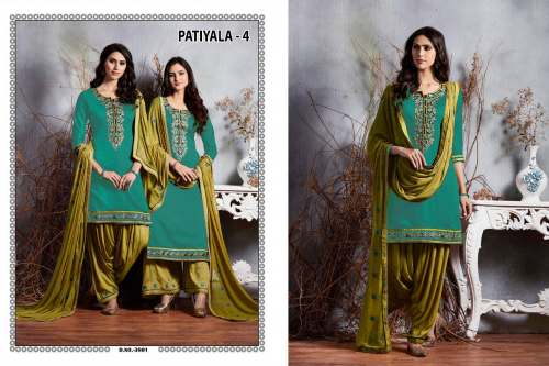  Patiyala Designer Salwar suit-3801 by Famina Creation