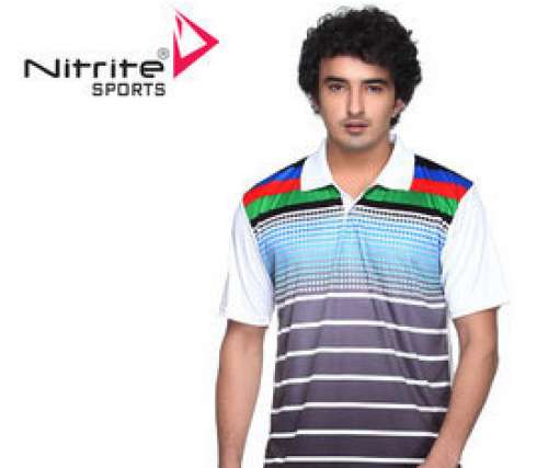 FS Collar T-shirts With Front Sublimation by Friend Sports