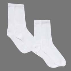White School Socks