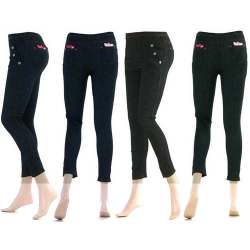 Ladies Fancy Black Jegging