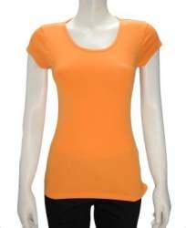 Ladies Plain Orange T shirt