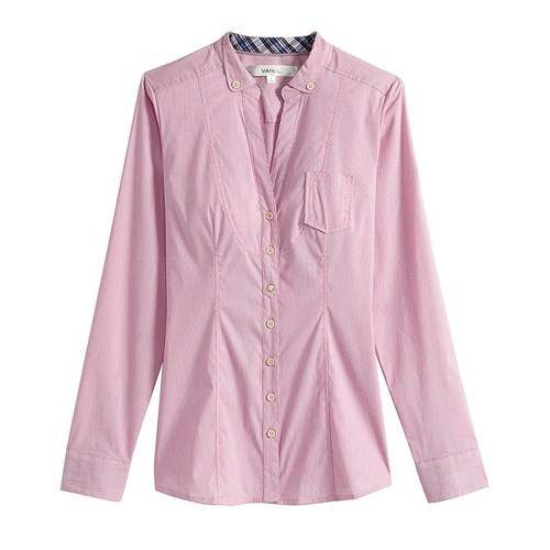 Plain Pink Girls Formal Shirt 