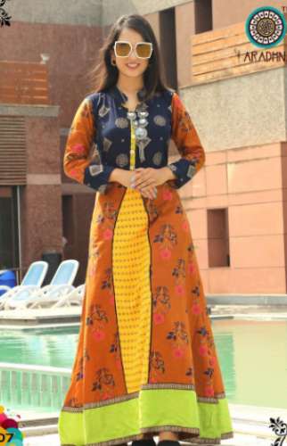 anarkali cut kurti