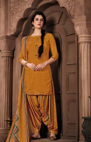 orange dress material
