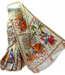 Printed Silk Kantha Saree