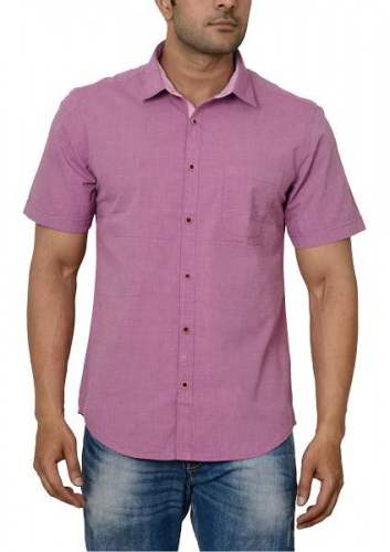 Half Sleeve Plain Cotton Shirts