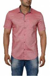 Mens Half Sleeves Cotton Plain Shirts