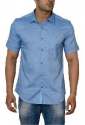Mens Half Sleeves Cotton Plain Shirts thumb 2