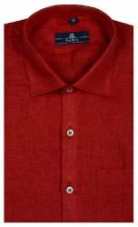 Mens Red Casual Linen Shirts