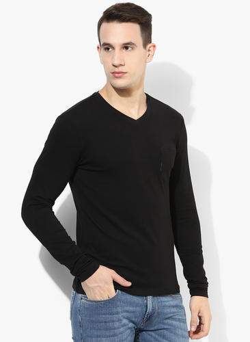 Full Sleeves V- Neck T- Shirt