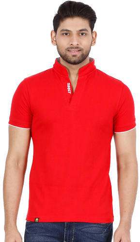 Polo T-shirt with Mandarin Collar
