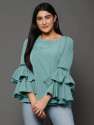 Ladies Polyester Bell Sleeve Top