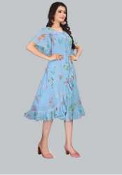  Printed Maxi Dress by TWIFFY