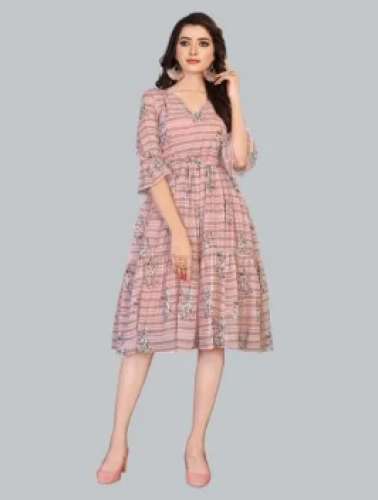 Twiffy Party Wear One Piece Dresse