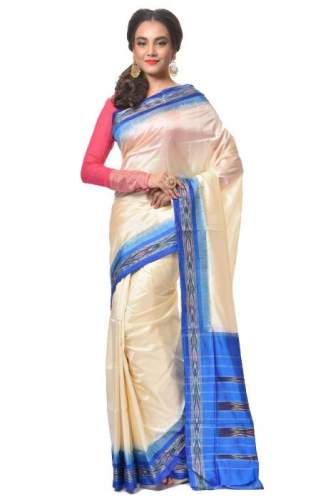 Designer heavy Ikkat Silk saree