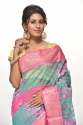 Designer Multi color Tussar silk Saree thumb 1