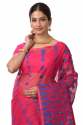 Designer Pink Dhakai Jamdani saree thumb 1