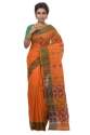 ornage-color-tant-cotton-saree