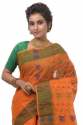 Ornage color Tant cotton saree thumb 1