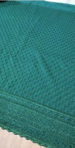Rayon Schiffli Chikan Work fabric 