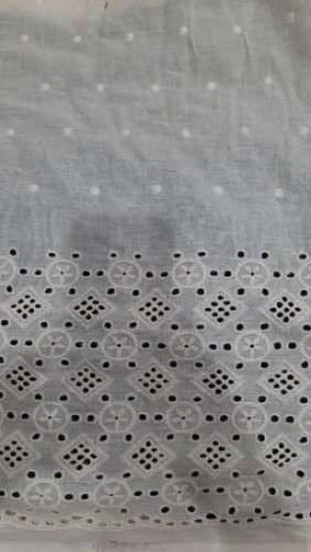 Schiffli Cotton Embroidered Fabric  by Gautam Gandhar Textiles