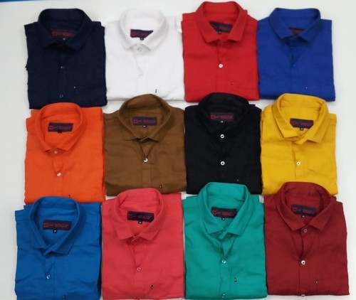 Casual Wear Plain Shirt for Mens