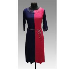 Casual Straight Plain Kurti 