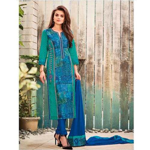 Printed Mix Cotton Ladies Suit A- 1430 by Bhadani Export Incorporation