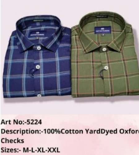 Fancy Medium Checks Shirt  by Cotton Climate