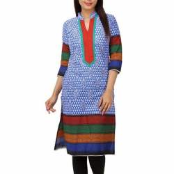 Stylish Purple Cotton Kurti For Women