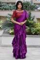 Designer Ruffle Saree thumb 3
