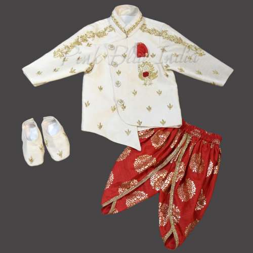 PinkBlueIndia - Boys Dhoti Sherwani Set for Kids
