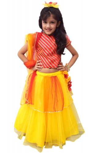 PinkBlueIndia - Designer Kids Lehenga Choli by Pink Blue India