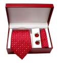 Neck Ties With Cuff Links Set
