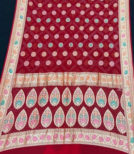 Fancy Banarasi Minakari Butta Saree For Women by Arihant Bandhani