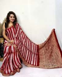 Fancy Modal Silk Hand Made Shibori Saree 