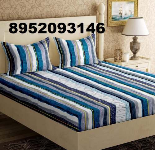 Cotton Double BED kING sIZE bEDSHEET  by Kanha Fashion
