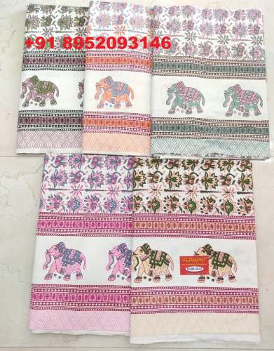 Cotton Jaipuri Bedsheet King Size Sheet 