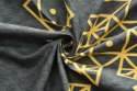 Double Bed Bedsheet Black Golden Bedsheet thumb 1