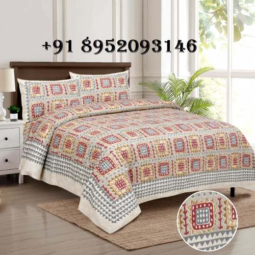 Double Bed Cotton Bedsheet 100x108