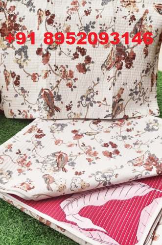 Double Bed Cover With Pillow Cover 