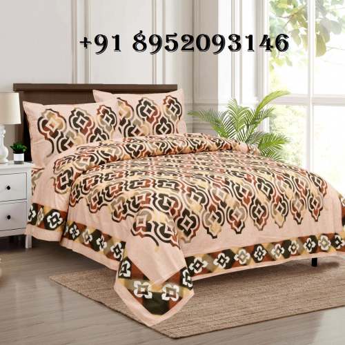 Double Bed Printed Bedsheet 100X108