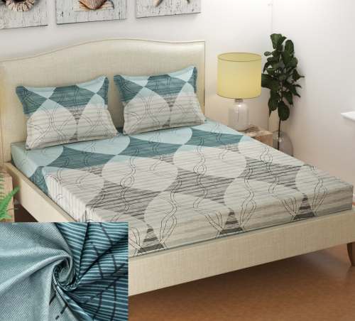 Double bed Printed Bedsheet Geometric Bedsheet