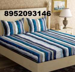 Double Bed Printed Cotton BEDHSEET kING sIZE 