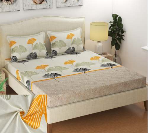 Elastic Double Bedsheet grey Color