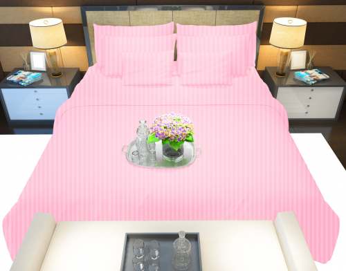 Hotel Bedsheet 90x100 Baby Pink