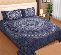 Rajasthani Indian Indigo bedsheet king