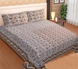 Rajasthani Indigo Bedsheet King Size cotton